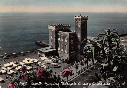 Cartolina Genova Pegli Castello Miramare 1955 | Immagine principale