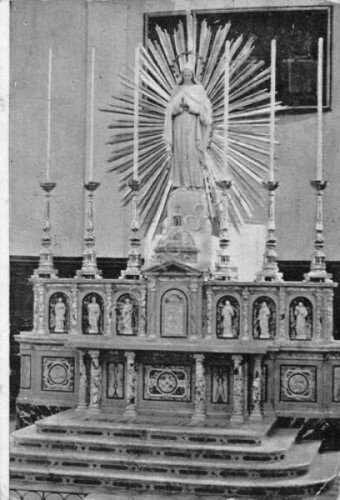 Cartolina Genova Pegli Parrocchia S. Maria Immacolata S. Marziano Altare …