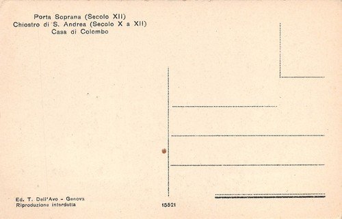Cartolina Genova Piano di S. Andrea Animata