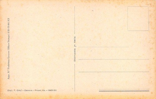 Cartolina Genova Piazza Acquaverde anni '40 | Immagine Gallery 2