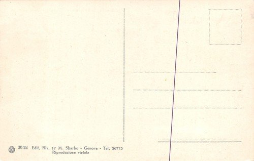 Cartolina Genova Piazza Acquaverde auto d'epoca | Immagine Gallery 2