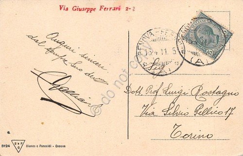 Cartolina Genova Piazza Banchi La Borsa animata 1911 | Immagine Gallery 2