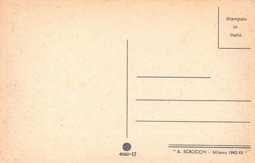 Cartolina Genova Piazza Caricamento Auto d'epoca anni '40 Ed Scrocchi | Immagine Gallery 2