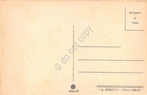 Cartolina Genova Piazza Caricamento auto d'epoca anni '40 ed Scrocchi
