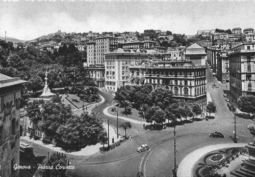 Cartolina Genova Piazza Corvetto | Immagine principale