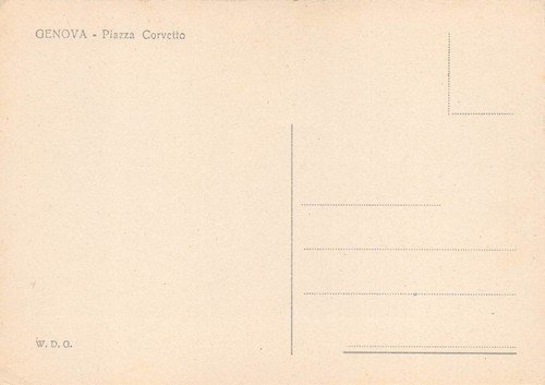 Cartolina Genova Piazza Corvetto