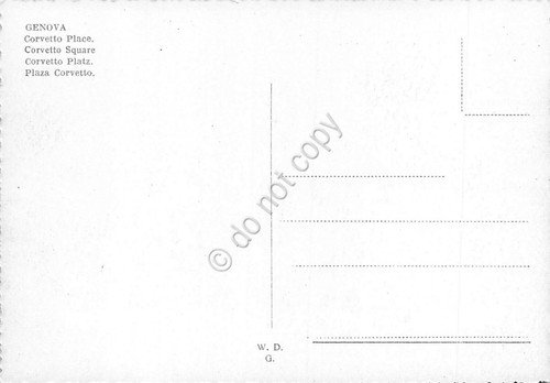 Cartolina Genova Piazza Corvetto | Immagine Gallery 2