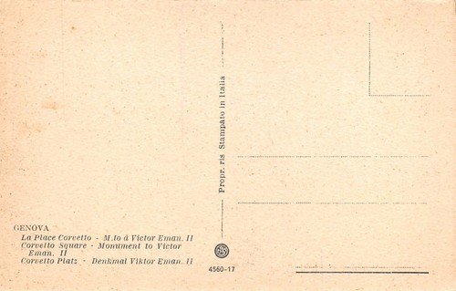 Cartolina Genova Piazza Corvetto Animata bus | Immagine Gallery 2