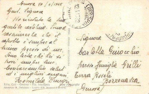 Cartolina Genova Piazza de Ferrari animata 1945 | Immagine Gallery 2