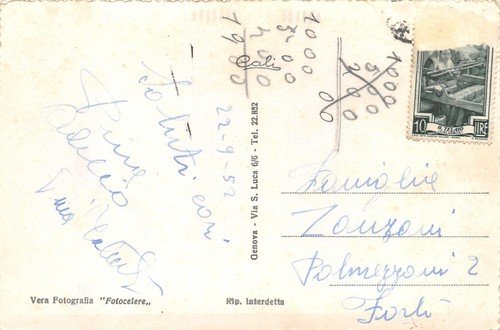 Cartolina Genova Piazza della Vittoria 1952 | Immagine Gallery 2