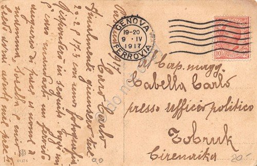 Cartolina Genova Ponte Alberto Re del Belgio 1917 animata | Immagine Gallery 2