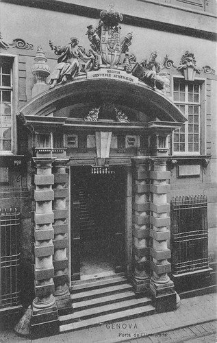 Cartolina Genova Porta Università