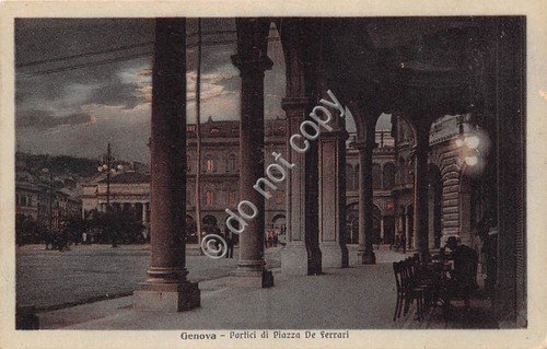 Cartolina Genova Portici di Piazza Ferrari animata | Immagine principale