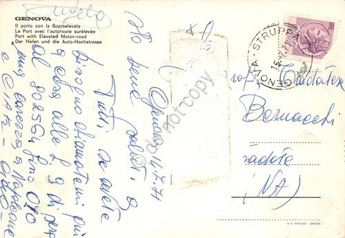 Cartolina Genova Porto e Sopraelevata 1971 | Immagine Gallery 2