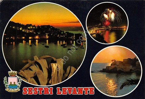 Cartolina Genova Sestri Levante vedutine