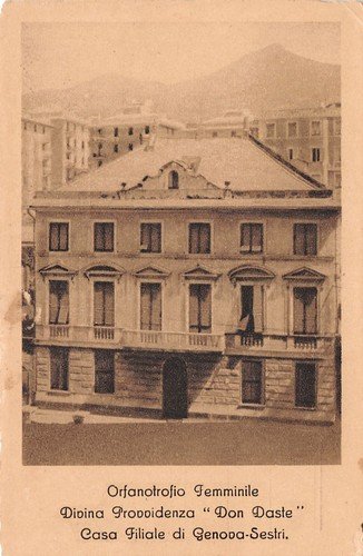 Cartolina Genova Sestri Orfanatrofio femminile Don Daste