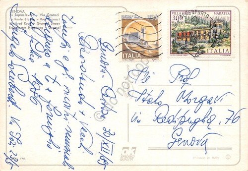 Cartolina Genova Sopraelevata e Via Gramsci 1985 | Immagine Gallery 2