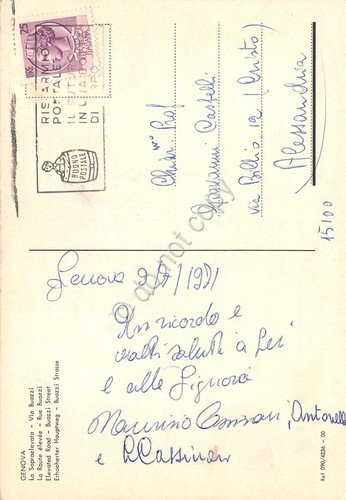 Cartolina Genova Sopraelevata Via Buozzi 1971 | Immagine Gallery 2