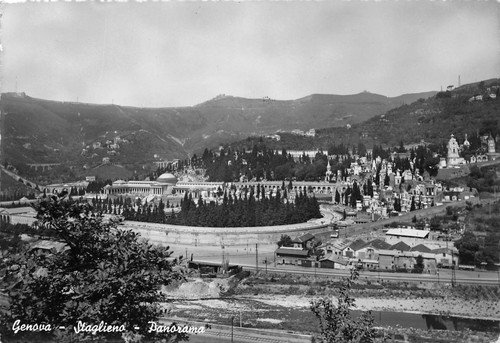Cartolina Genova Staglieno Panorama | Immagine principale