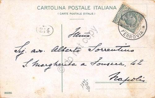 Cartolina Genova Stazione Brignole Animata carrozza illustrata anni '10 | Immagine Gallery 2