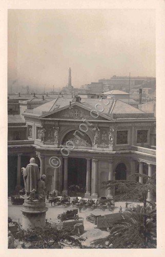 Cartolina Genova Stazione Principe auto d'epoca carrozze anni '20?