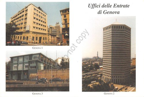 Cartolina Genova Uffici delle Entrate i tre edifici Cartolina Filatelica … | Immagine principale