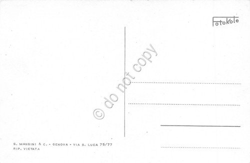 Cartolina Genova vecchia Largo della Zecca Riproduzione | Immagine Gallery 2