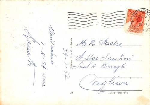 Cartolina Genova vedutine 1957 | Immagine Gallery 2