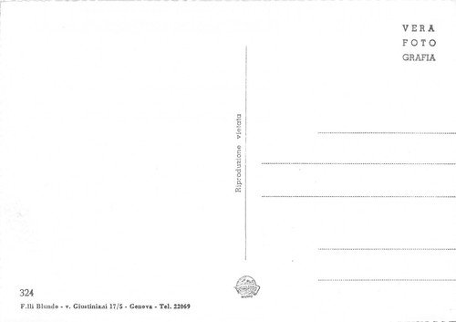 Cartolina Genova Via Garibaldi Palazzo Tursi