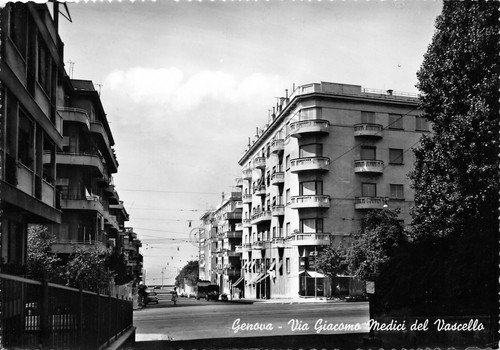 Cartolina Genova Via Giacomo Medici del Vascello