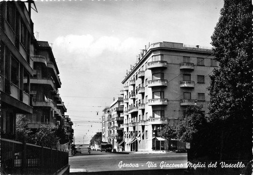 Cartolina Genova Via Giacomo Medici del Vascello