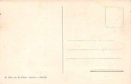 Cartolina Genova Via XX Settembre animata auto d'epoca anni '30 | Immagine Gallery 2