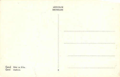 Cartolina Gent Gand Hotel de Ville | Immagine Gallery 2