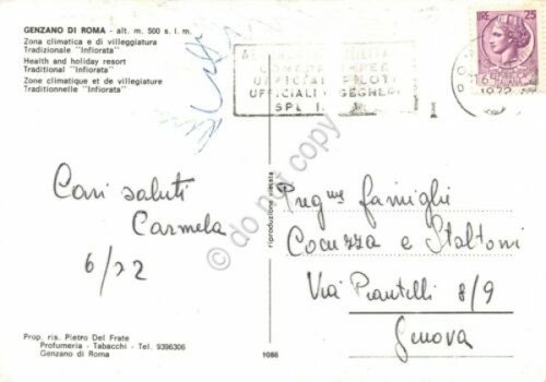 Cartolina Genzano di Roma Infiorata 1972 | Immagine Gallery 2