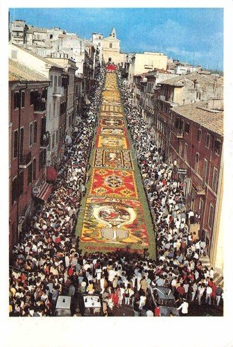 Cartolina Genzano di Roma Infiorata 1989 n. 298 Timbro Bicentenario …