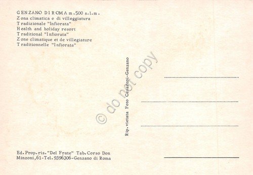 Cartolina Genzano di Roma infiorata 4 anni '70 | Immagine Gallery 2