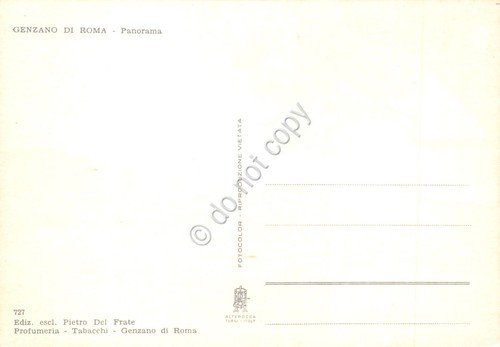 Cartolina Genzano di Roma panorama case anni '70 | Immagine Gallery 2