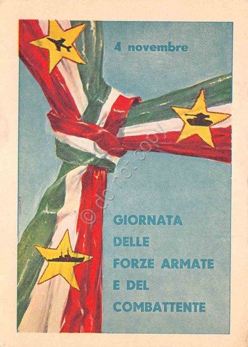 Cartolina Giornata delle Forze Armate e Combattente 1958 Timbro Ospedale … | Immagine principale