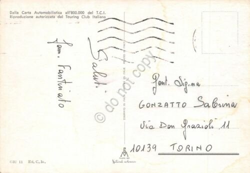 Cartolina Giulianova Lido vedute e mappa 1986 (Teramo)