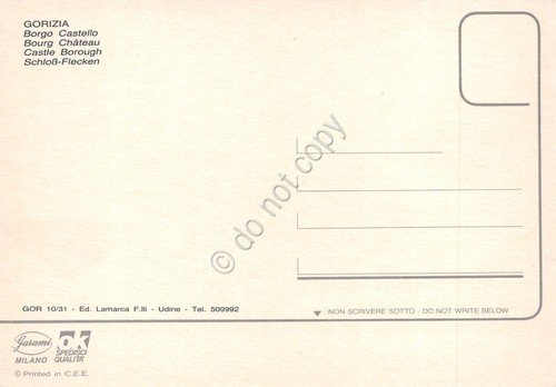 Cartolina Gorizia Borgo Castello entrata | Immagine Gallery 2