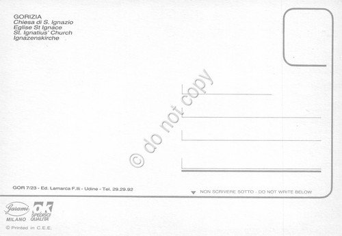 Cartolina Gorizia Chiesa S. Ignazio | Immagine Gallery 2