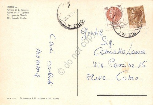 Cartolina Gorizia Chiesa S. Ignazio | Immagine Gallery 2