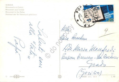Cartolina Gorizia Monumento ai Caduti | Immagine Gallery 2