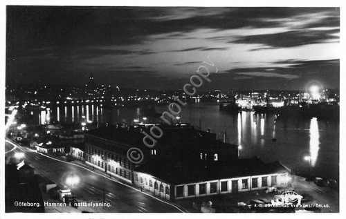 Cartolina Goteborg Hammen i nattbelysning | Immagine principale