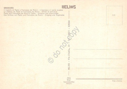 Cartolina Gradara Castello di Paolo e Francesca da Rimini Ingresso … | Immagine Gallery 2