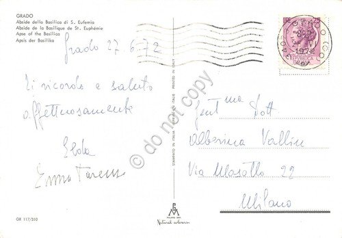 Cartolina Grado Abside Basilica S. Eufemia 1972 (Gorizia) | Immagine Gallery 2