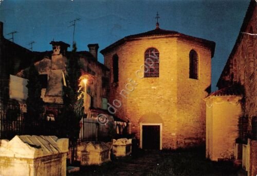 Cartolina Grado Battistero Notturno 1976