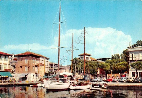 Cartolina Grado Il Porto vista dal mare barche 1971 (Gorizia) | Immagine principale