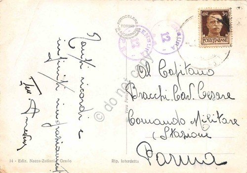 Cartolina Grado Particolare della passeggiata timbro Censura 12 piega | Immagine Gallery 2