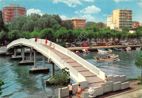 Cartolina Grado Ponte Nuovo su Canale Schiusa 1971